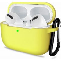 Silikónové púzdro pre Airpods 3 s karabínou - Žltá
