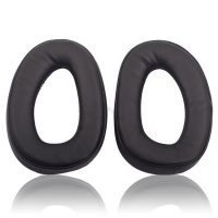 Náhradné náušníky pre slúchadlá Sennheiser GSP 300, 301, 302, 303, 350 a 370 - Čierne, kožené