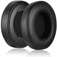 Náhradné náušníky pre slúchadlá Razer Kraken Pro V2 - Lesklé čierne, kožené