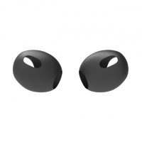 Náhradné silikónové ušné krytky pre slúchadlá Apple AirPods 3 - Čierné