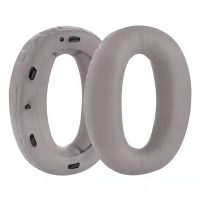 Náhradné náušníky pre slúchadlá Sony MDR-1000X a WH-1000XM2 - Sivé, kožené