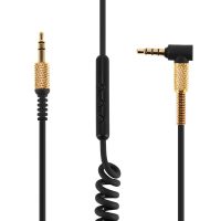 Audio kábel Aux 3,5 mm pre slúchadlá Marshall Major - Čierny, krútený s mikrofónom