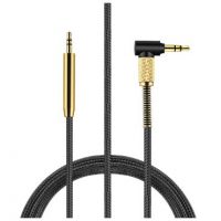 Náhradný Audio kábel pre slúchadlá TaoTronics SoundSurge 21, 22, 46, 60, 85, 90 - Čierno zlatý