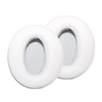 Náhradné náušníky pre slúchadlá Sennheiser HD300, 300BT, 400S, 458BT, 4.40BT, 4.50BT, 4.50BTNC - Biele, kožené