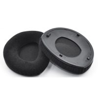 Náhradné náušníky pre slúchadlá Sennheiser HDR160, 170, 180 a RS160, 170, 180 - Čierne, semišové