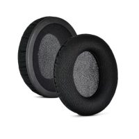 Náhradné náušníky pre slúchadlá Kingston HyperX Cloud Flight, Flight S, Stinger, Stinger 7.1, Stinger Gaming - Čierne, kožené