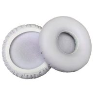 Náhradné náušníky pre slúchadlá JBL E40, E40BT - Biele, kožené