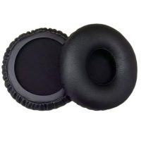 Náhradné náušníky pre slúchadlá JBL E40, E40BT - Čierne, kožené