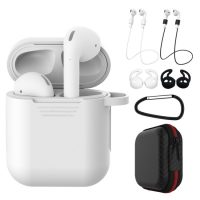 Silikónové púzdro pre Airpods, sada 5 kusov - Biela a čierna