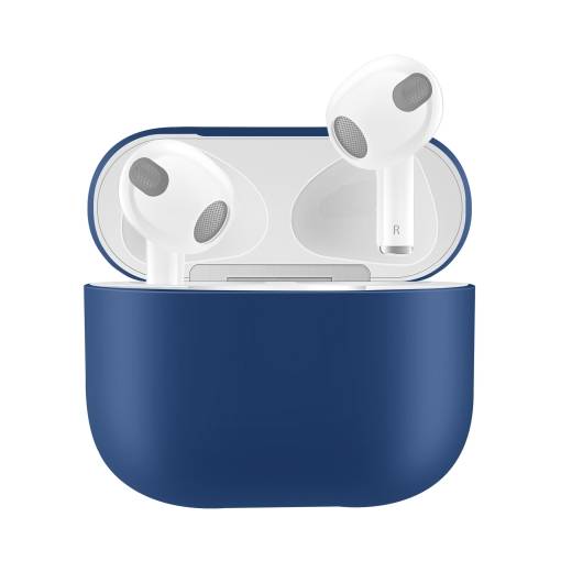 Foto - Silikónové puzdro pre Airpods 3 - Modrá