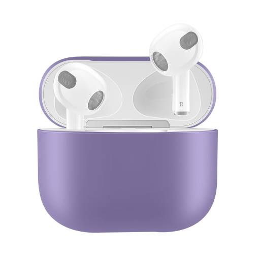 Foto - Silikónové puzdro pre Airpods 3 - Fialová