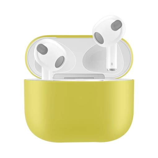 Foto - Silikónové púzdro pre Airpods 3 - Žltá