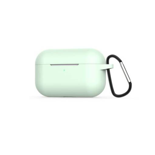 Foto - Silikónové púzdro pre Airpods Pro s karabínou - Svetlo zelená