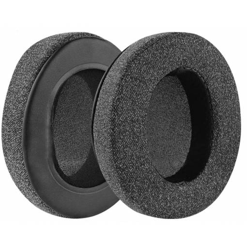 Foto - Náhradné náušníky pre slúchadlá Audio Technica ATH-M50, M50X, M50XBT, M50RD, PRO500mk2, ANC9, AD700X, A500S, M10, M20X, M30X, M40X - Tmavosivé, textilné
