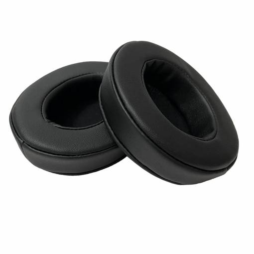 Foto - Náhradné náušníky pre slúchadlá Kingston HyperX Cloud Core - Čierne, kožené so švami