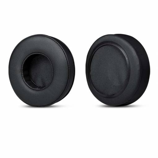 Foto - Náhradné kožené náušníky pre slúchadlá Skullcandy HESH 1 a 2 - Čierne so švami