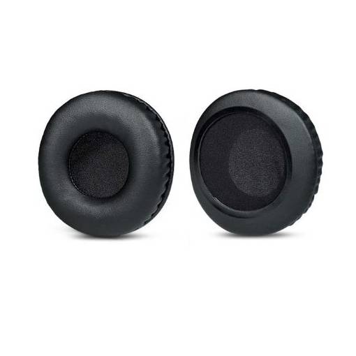 Foto - Náhradné kožené náušníky pre slúchadlá Skullcandy HESH 1 a 2 - Čierne bez švov