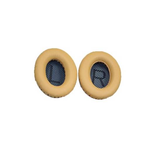 Foto - Náhradné kožené náušníky pre slúchadlá Bose QuietComfort 2, 15, 25 a 35 - Kaki s čiernym vnútrom