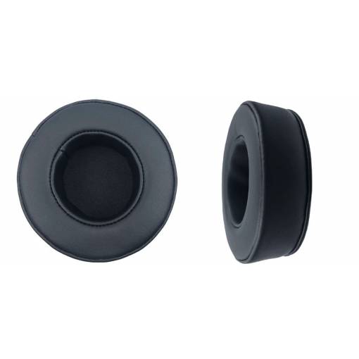 Foto - Náhradné náušníky pre slúchadlá Skullcandy Grind - Čierne, kožené so švami