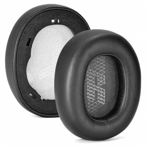 Foto - Náhradné náušníky pre slúchadlá JBL E65BTNC, Duet NC, Live 650BTNC, Live 660NC - Čierne, kožené