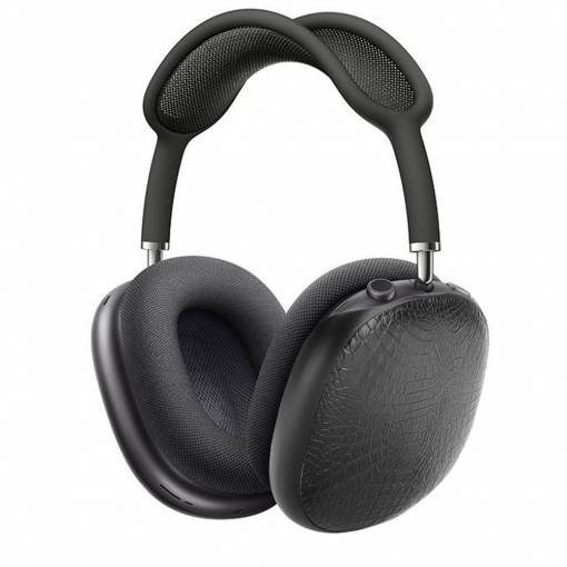 Foto - Kryty na slúchadlá Apple AirPods Max - Čierne, vzorované kožené