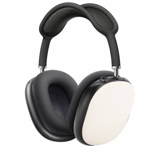 Foto - Kryty na slúchadlá Apple AirPods Max - Biele, vzorované kožené