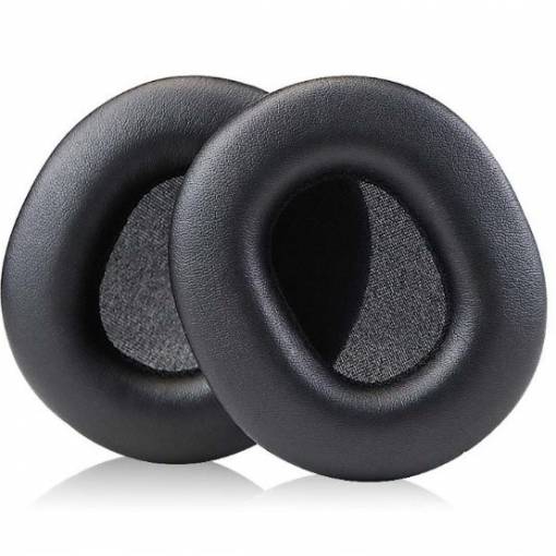 Foto - Náhradné náušníky pre slúchadlá Audio Technica ATH-M70X - Čierne, kožené