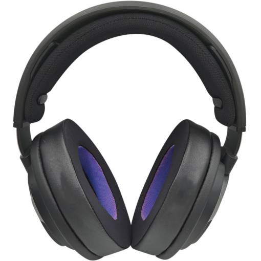 Foto - Náhradné náušníky pre slúchadlá Philips - SHP9500, SHP9500S neoprénové a kožené, čierne