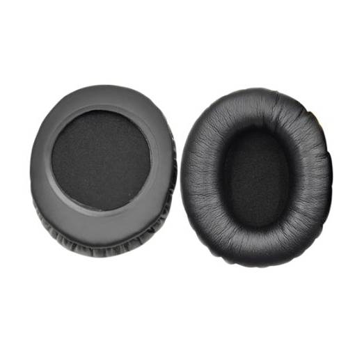 Foto - Náhradné náušníky pre slúchadlá Philips Fidelio L1, L2, L2BO - Čierne, kožené