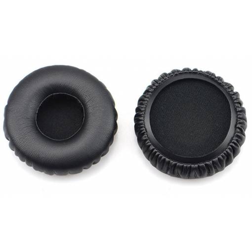 Foto - Náhradné náušníky pre slúchadlá AKG K450, K430, K420, K480, Q460 - Čierne, kožené