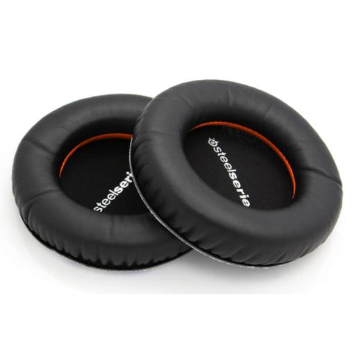 Foto - Náhradné náušníky pre slúchadlá SteelSeries Siberia 100 a 150 - Čierne, kožené