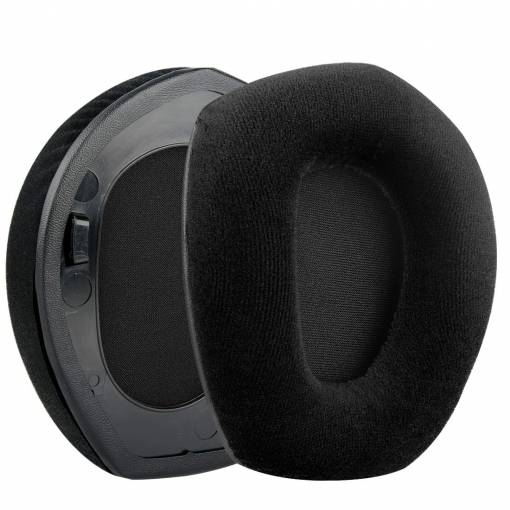 Foto - Náhradné náušníky pre slúchadlá Sennheiser HDR165, 175, 185, 195 a RS165, 175, 185, 195 - Čierne, zamatové