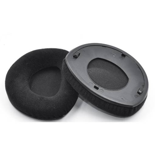 Foto - Náhradné náušníky pre slúchadlá Sennheiser HDR160, 170, 180 a RS160, 170, 180 - Čierne, semišové