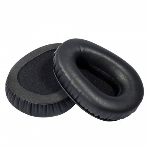 Foto - Náhradné náušníky pre slúchadlá Logitech UE6000 a UE9000 - Čierne, kožené