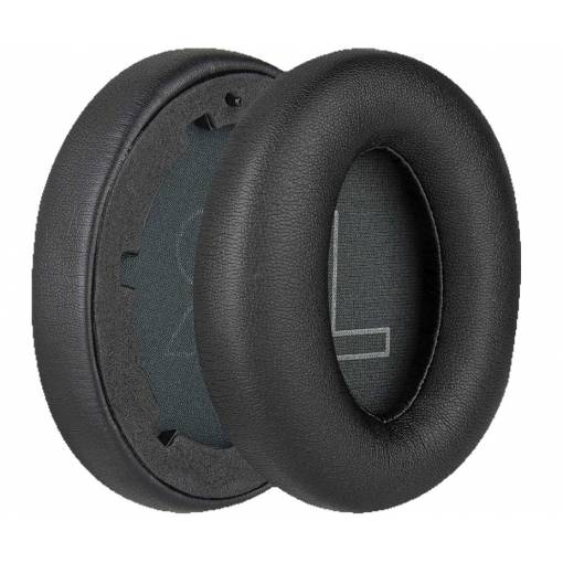Foto - Náhradné náušníky pre slúchadlá Anker Soundcore Life Q20 - Čierne, kožené