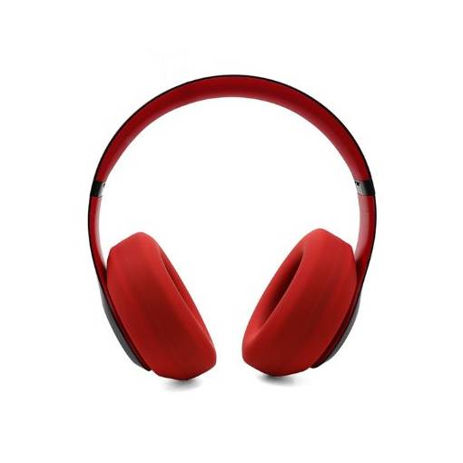 Foto - Náhradné kryty na náušníky pre slúchadlá Beats Studio 2.0 s 3.0 - Červené, silikónové