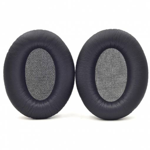 Foto - Náhradné náušníky pre slúchadlá Audio Technica ATH-ANC7, ANC7B, ANC9, ANC27, ANC29 - Čierne, kožené