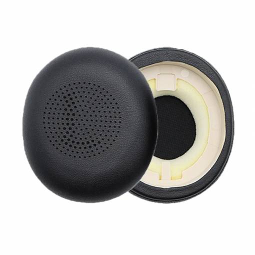 Foto - Náhradné náušníky pre slúchadlá Jabra Evolve 2 65 UC, Elite 45H - Čierné, kožené