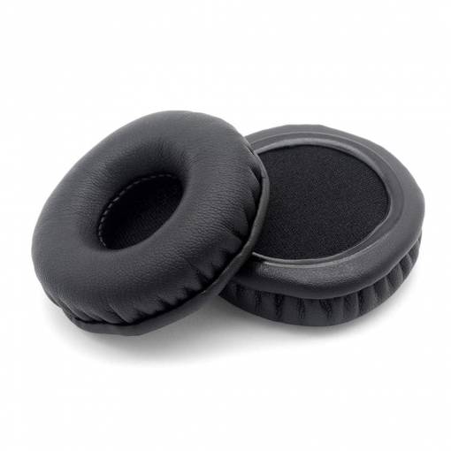 Foto - Náhradné náušníky pre slúchadlá AKG K24P, K26P, K412P, K402, K403, K414P, K416P - Čierne, kožené