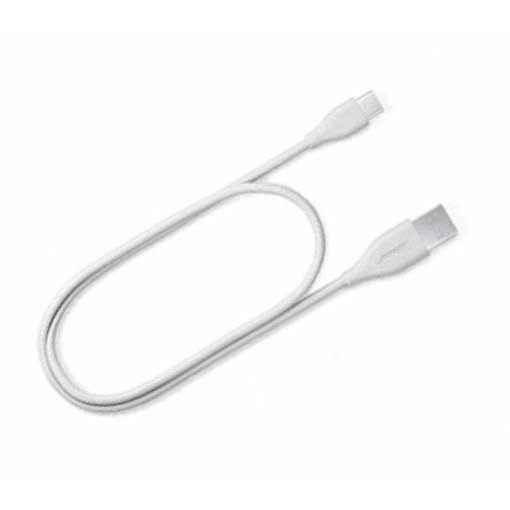 Foto - Nabíjací kábel USB-A a USB-C pre slúchadlá Bose QuietComfort 45, Bose 700 a NC700 - Biely, 50 cm