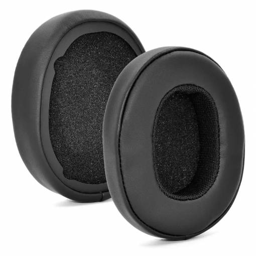 Foto - Náhradné náušníky pre slúchadlá SkullCandy Hesh 3.0 a Crusher - Čierné, kožené