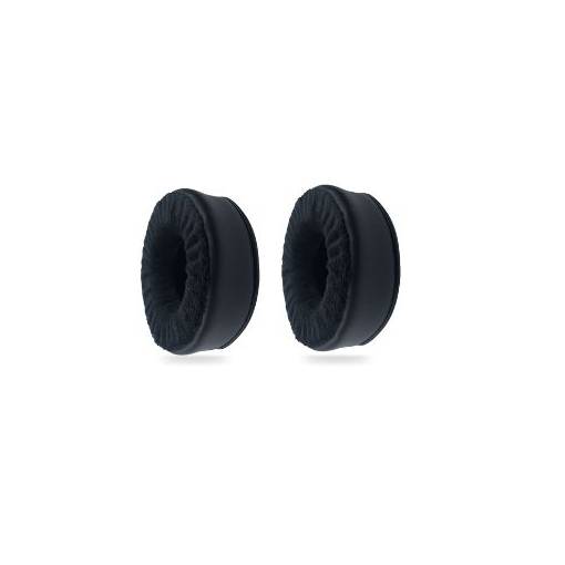 Foto - Náhradné náušníky pre slúchadlá Skullcandy Grind - Čierne, kožené zamatové
