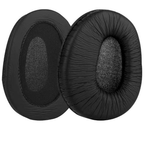 Foto - Náhradné náušníky pre slúchadlá Sony MDR-Z600, Z900, V600, V900, V900HD, 7509, 7509HD - Čierne, kožené