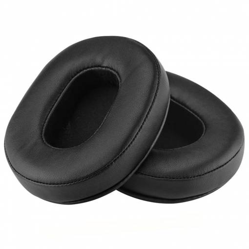 Foto - Náhradné náušníky pre slúchadlá Sony MDR-1ABT, 1RBT, 1RNC - Čierne, kožené