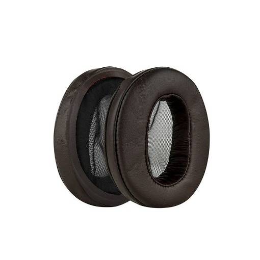 Foto - Náhradné náušníky pre slúchadlá Sony MDR-1ABT, 1RBT, 1RNC - Hnedé, kožené