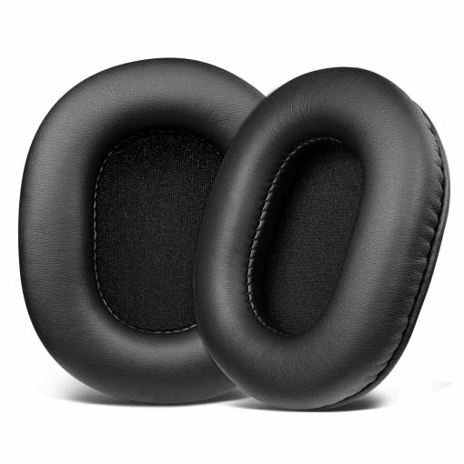 Foto - Náhradné náušníky pre slúchadlá Sony MDR-7506, V6, V7, CD900ST - Čierne, kožené