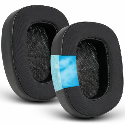 Foto - Náhradné náušníky pre slúchadlá Logitech G231, G433, G533, G633, G635, G933, G935 - Čierne, s chladivým gélom