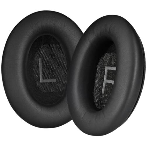 Foto - Náhradné náušníky pre slúchadlá Bose QuietComfort 45 - Čierne, kožené