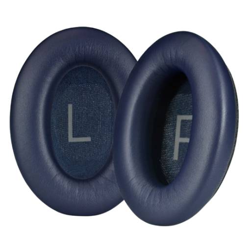 Foto - Náhradné náušníky pre slúchadlá Bose QuietComfort 45 - Modré, kožené