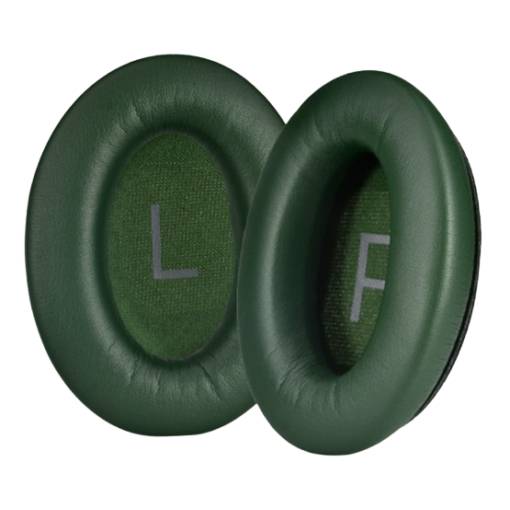 Foto - Náhradné náušníky pre slúchadlá Bose QuietComfort 45 - Zelené, kožené